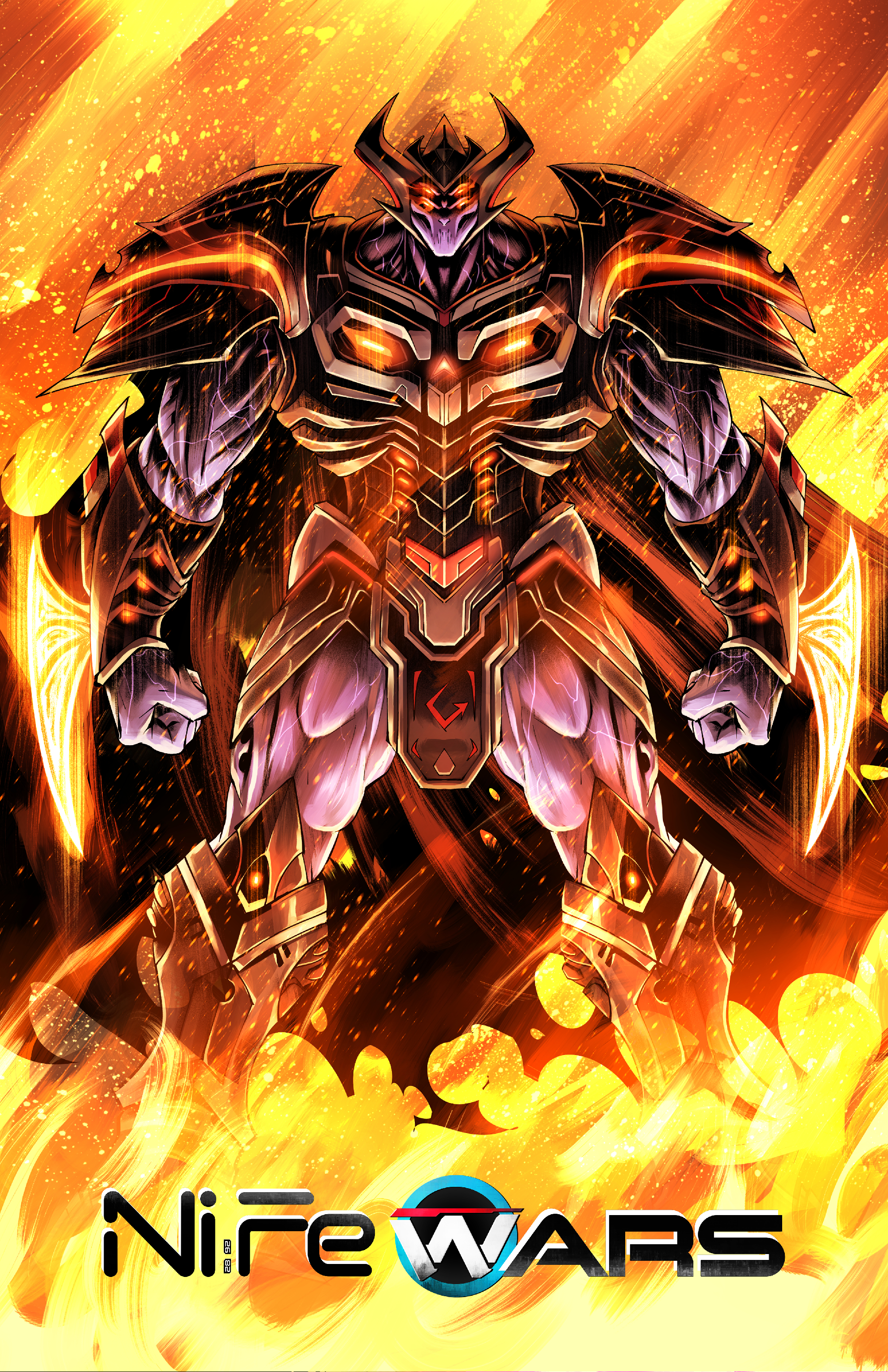 Temeluchus Emerging Through Fire POSTER - 12x18 Cardstock