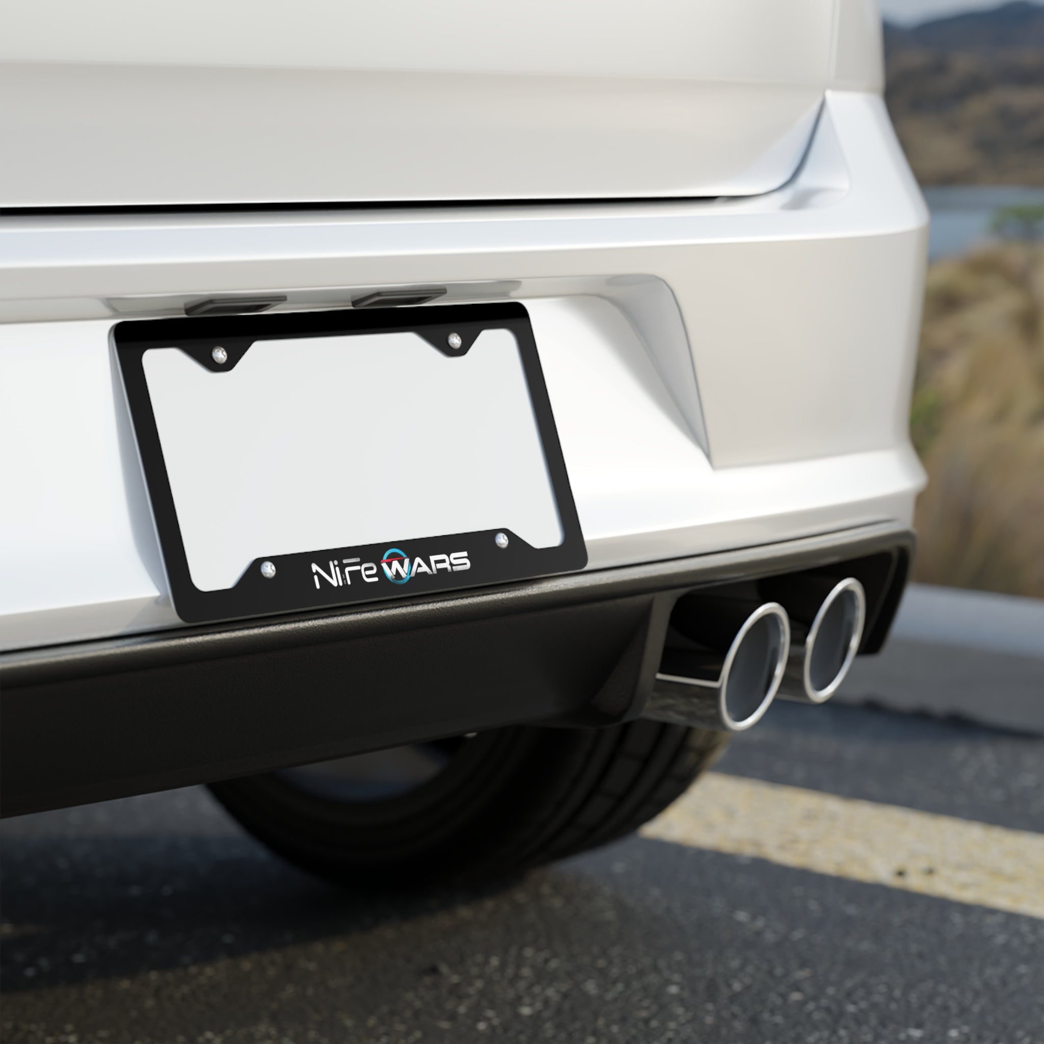 NiFe WARS Metal License Plate Frame