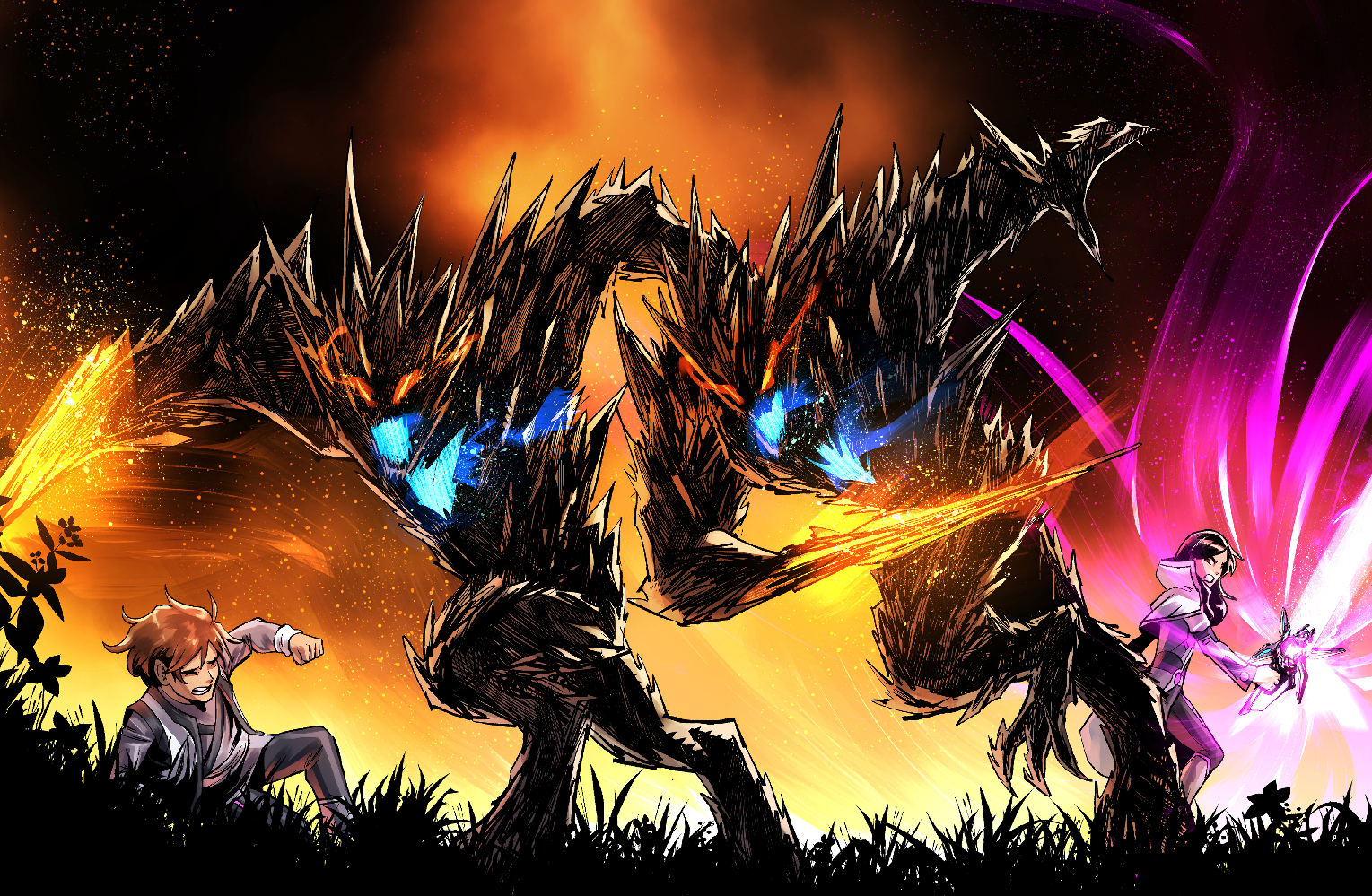 Abboritions Attacking Kaelen POSTER - 18x12 Cardstock