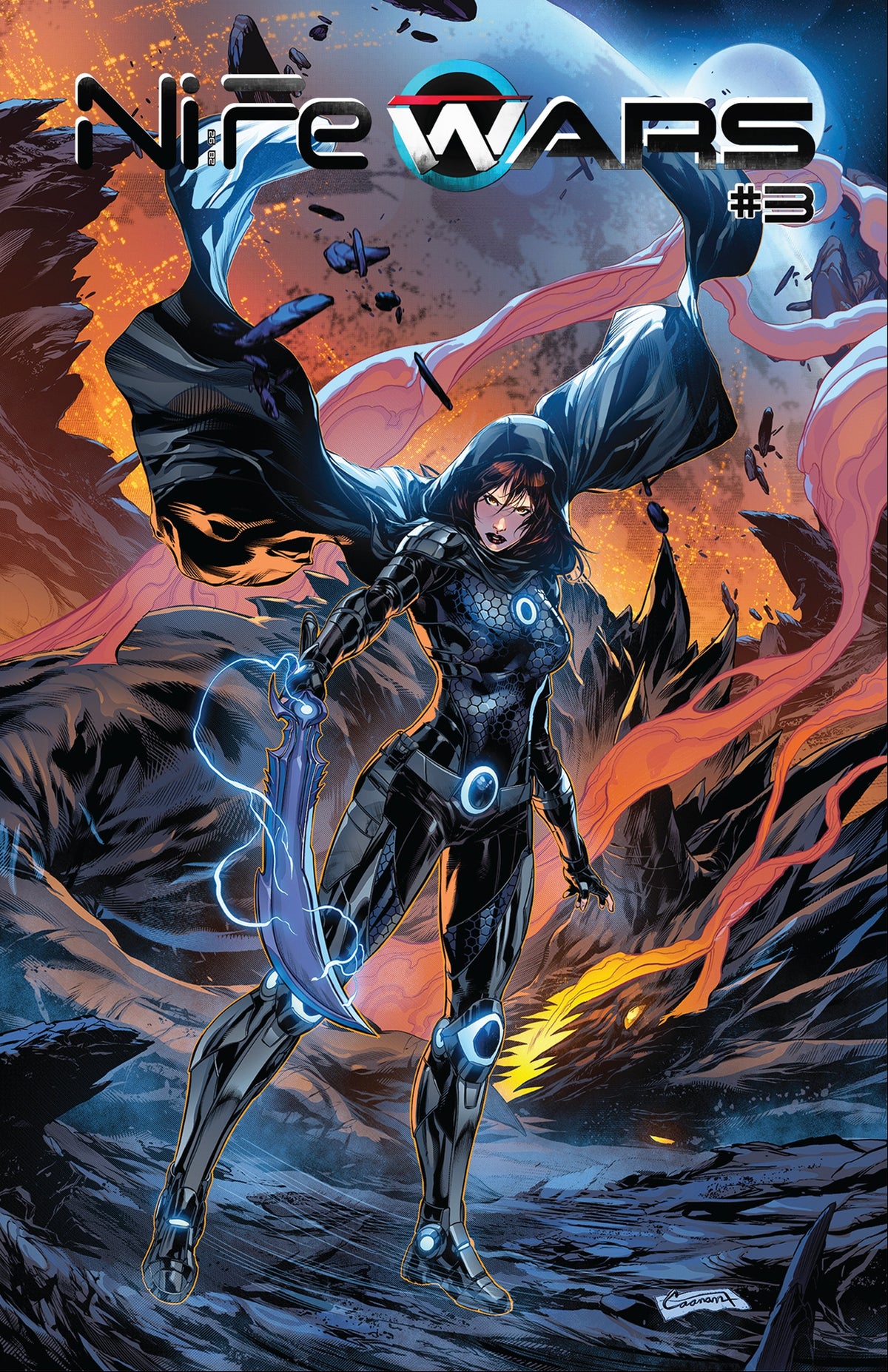 NiFe WARS #3 cover by Caanan White