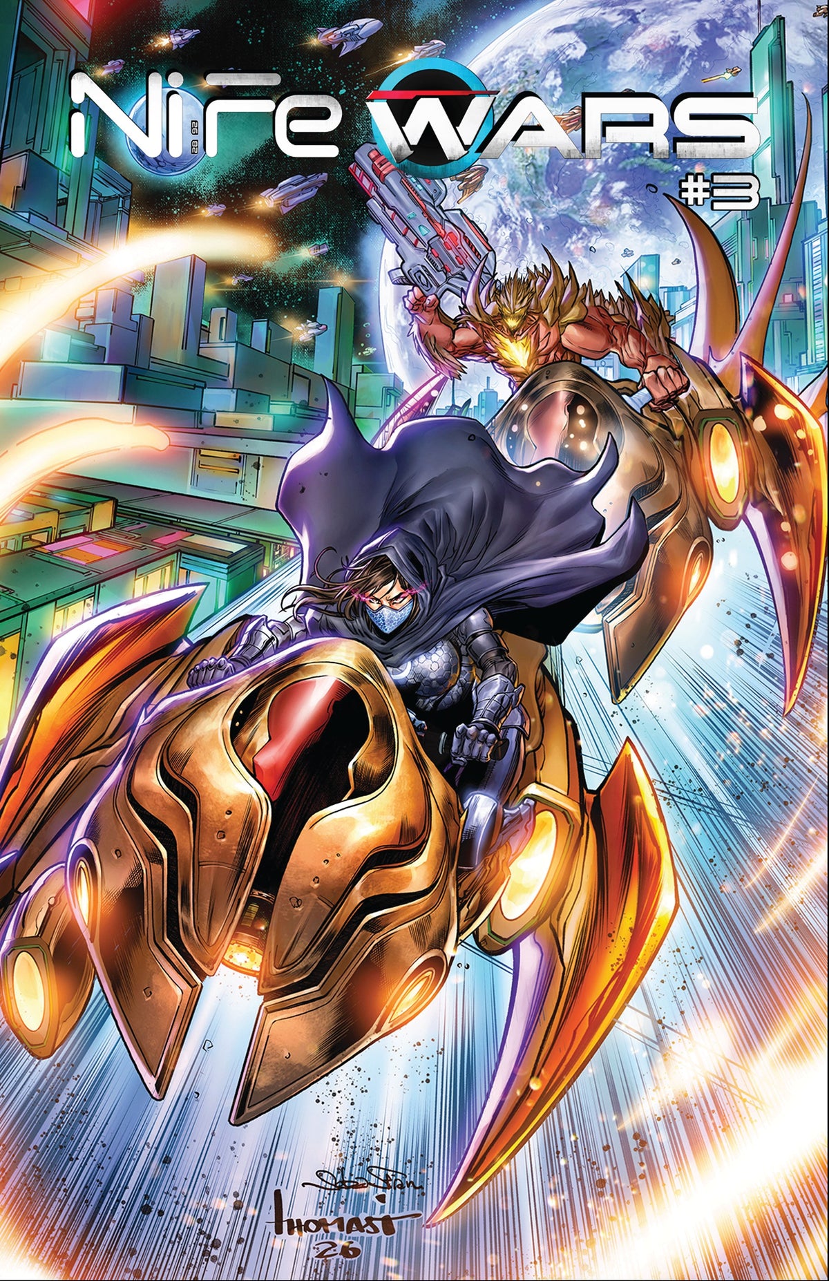 NiFe WARS #3 cover by Elton Thomasi